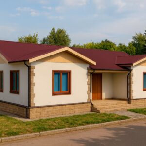 132 м² – едноетажна къща с 3 спални